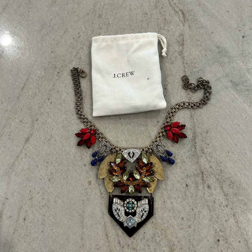 Lulu Frost for J Crew art deco necklace